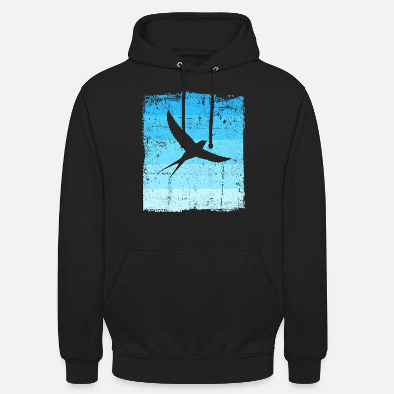 Vögel Vogel Schwalbe - Unisex Hoodie - Schwarz