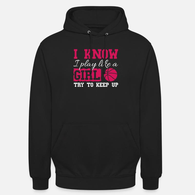 Équipe de basket-ball de basket-ball - Sweat-shirt à capuche unisexe - noir