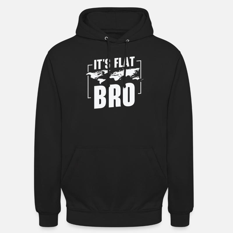 C’est plat, mon pote - Sweat-shirt à capuche unisexe - noir