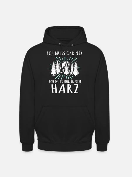 Harz Urlaub Harzer - Unisex Hoodie - Schwarz