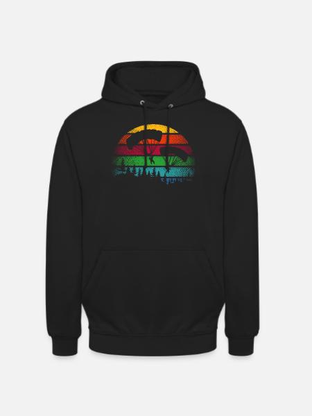 Fallschirm Skydive Fallschirmspringer Geschenk - Unisex Hoodie - Schwarz