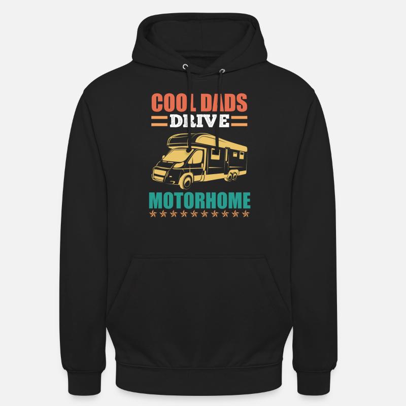 Cool Dads Drive Camping-car Camping-car - Sweat-shirt à capuche unisexe - noir