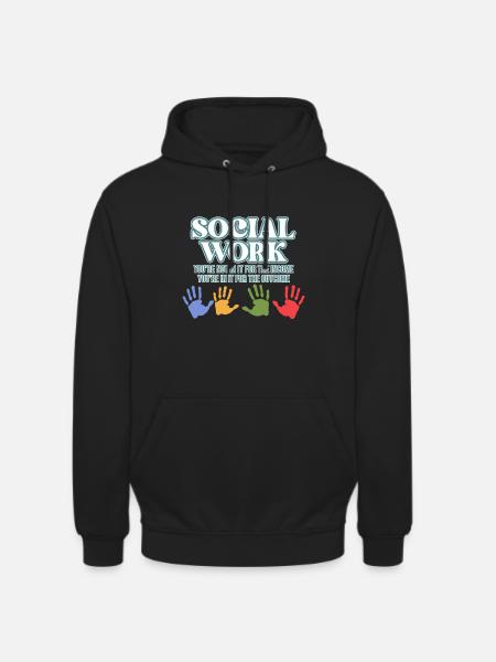 Social Work Definition Proud - Unisex Hoodie - black