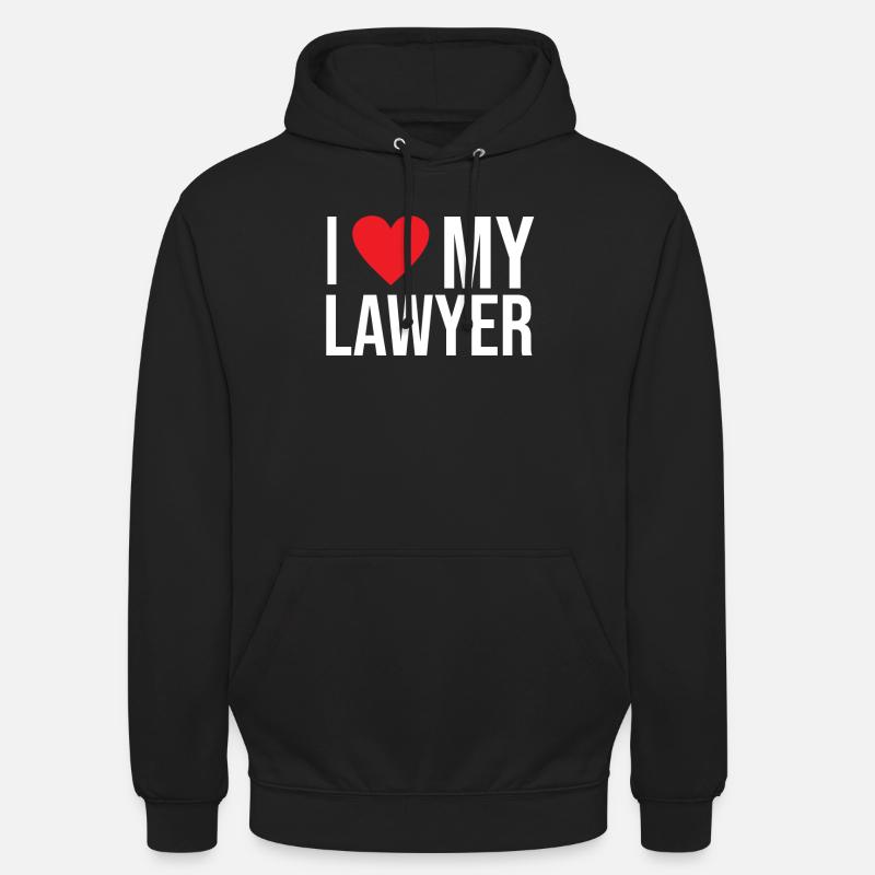 J’aime Mon avocat Avocat Avocat - Sweat-shirt à capuche unisexe - noir