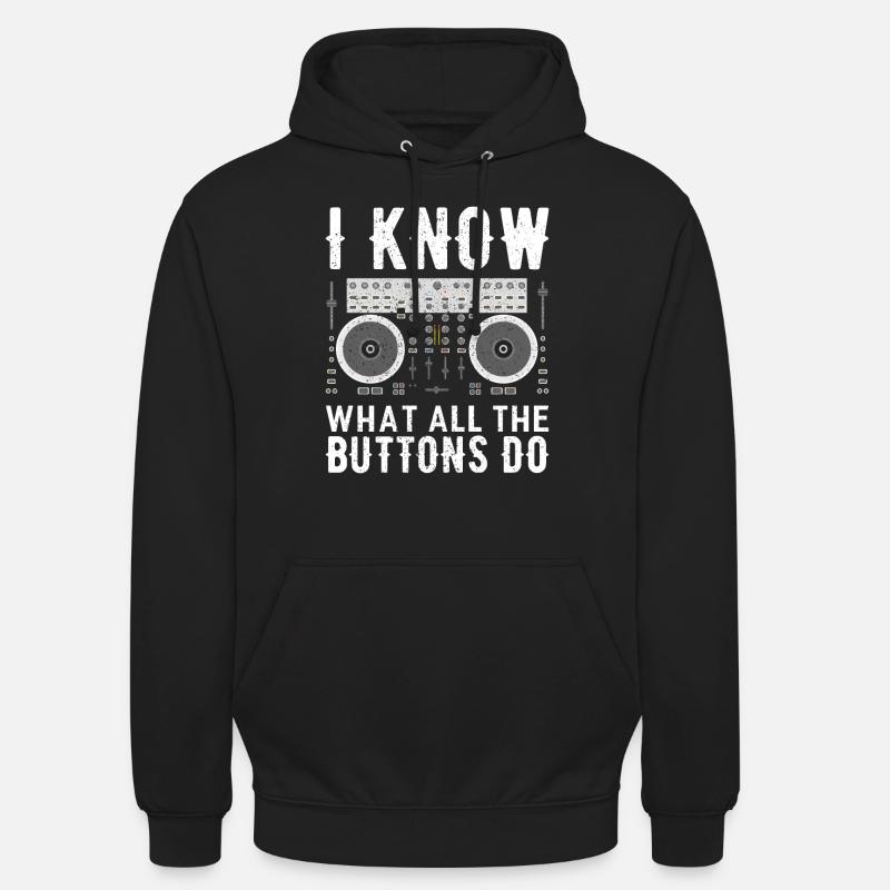 DJ - Unisex Hoodie - Schwarz