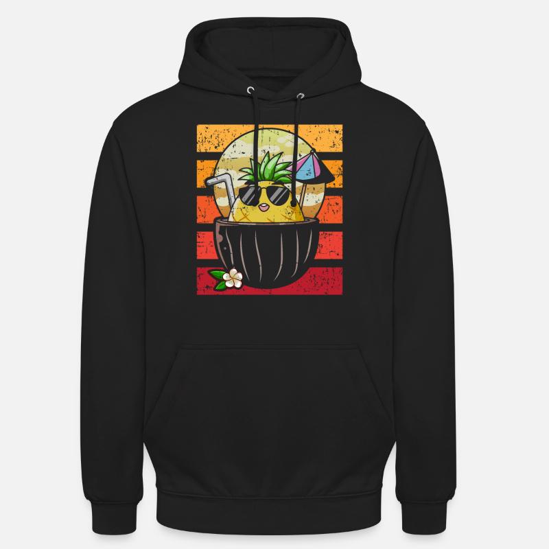 Ananas - Unisex Hoodie - Schwarz