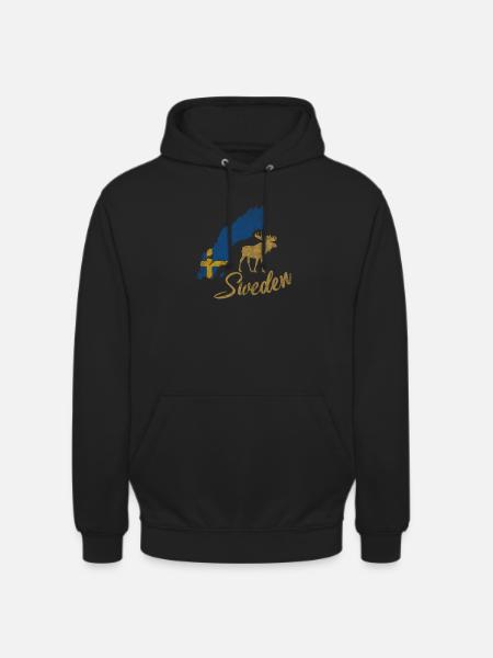 Suède Schweden - Sweat-shirt à capuche unisexe - noir