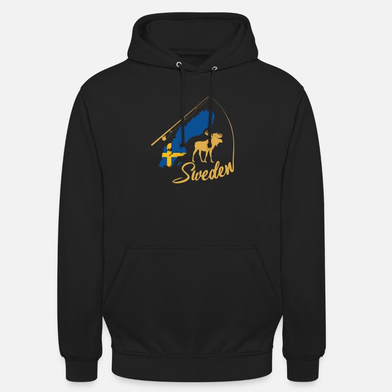 Suède Schweden - Sweat-shirt à capuche unisexe - noir