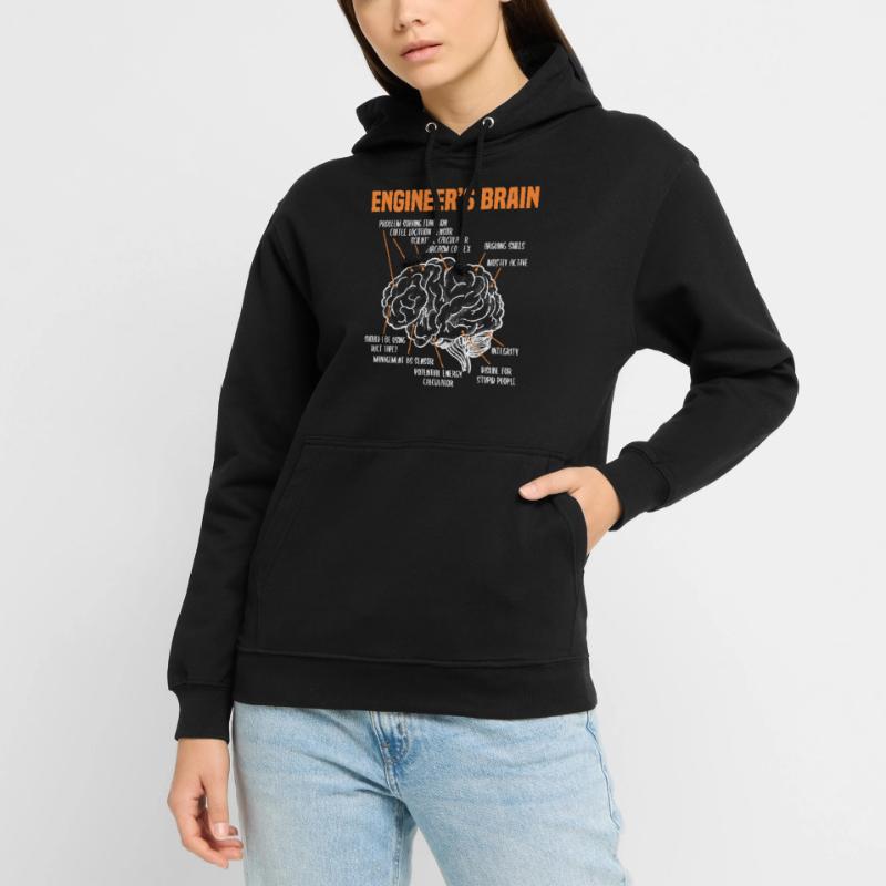 Engineer Brain Process For Engineer Student Unisex Hoodie