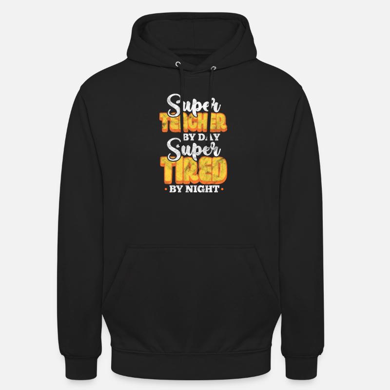 Enseignant Enseignant - Sweat-shirt à capuche unisexe - noir