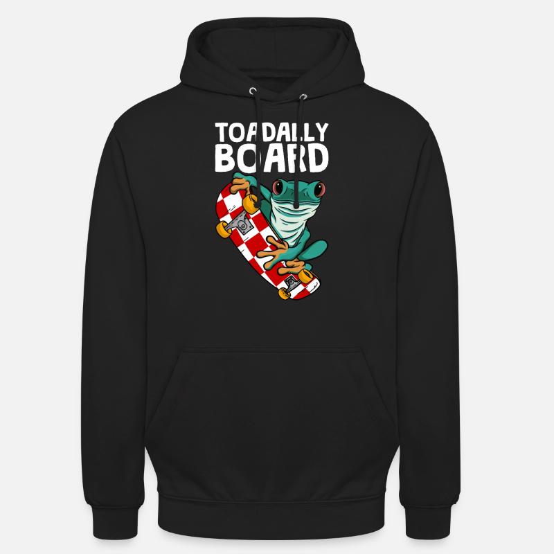 Frog Skateboarding Skateboard Toadally Board - Sweat-shirt à capuche unisexe - noir