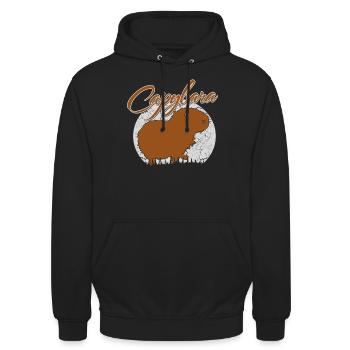 Capybara Gift Capybara Kids Capybara - Unisex Hoodie - black - Front - Alina (178cm) & Michal (187cm)