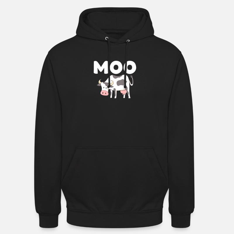 Kuh - Unisex Hoodie - Schwarz