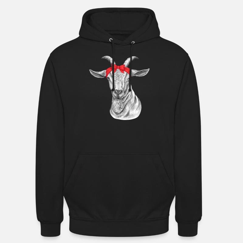 Chèvre Chèvre Chèvres - Sweat-shirt à capuche unisexe - noir
