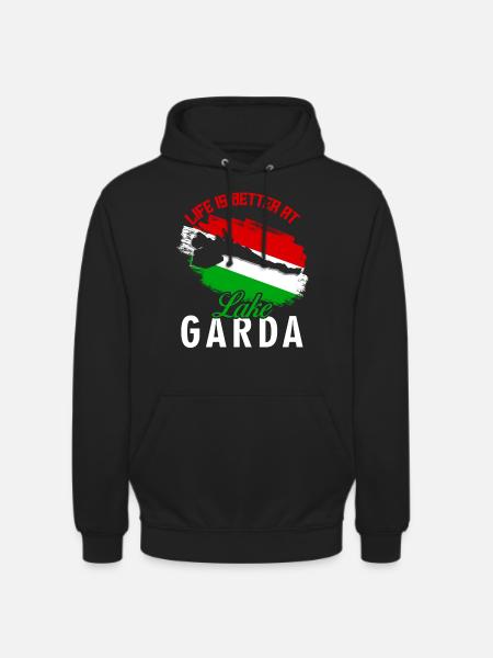 Gardasee Lago di Garda - Unisex Hoodie - Schwarz