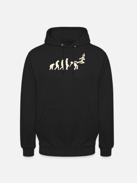 Schachspieler Schachspiel Schachbrett Evolution - Unisex Hoodie - Schwarz