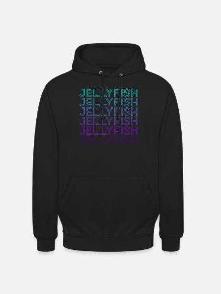 Jellyfish Retro - Unisex Hoodie - black