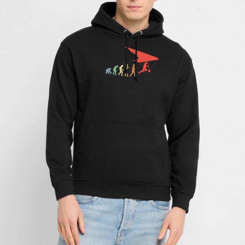 Paragleiten Evolution Retro Paragleiter Geschenk Unisex Hoodie