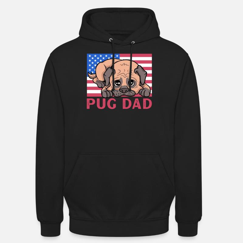 Carlin Papa - Sweat-shirt à capuche unisexe - noir