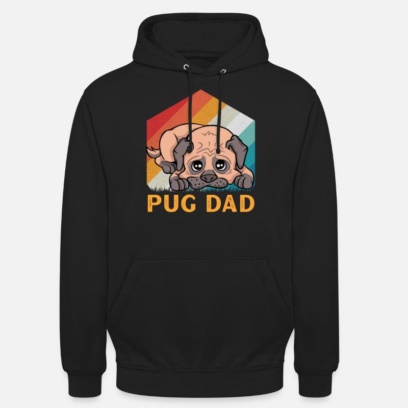Carlin Papa - Sweat-shirt à capuche unisexe - noir
