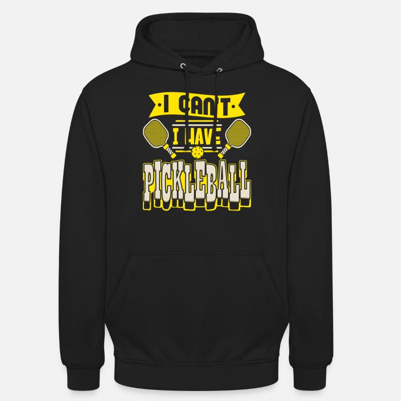 Joueurs de pickleball - Sweat-shirt à capuche unisexe - noir