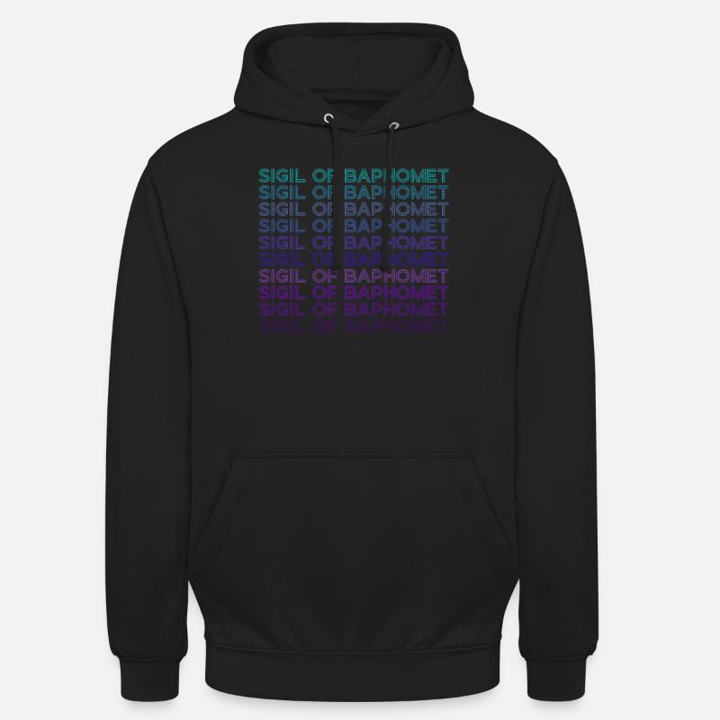 Siegel des Baphomet Retro - Unisex Hoodie - Schwarz