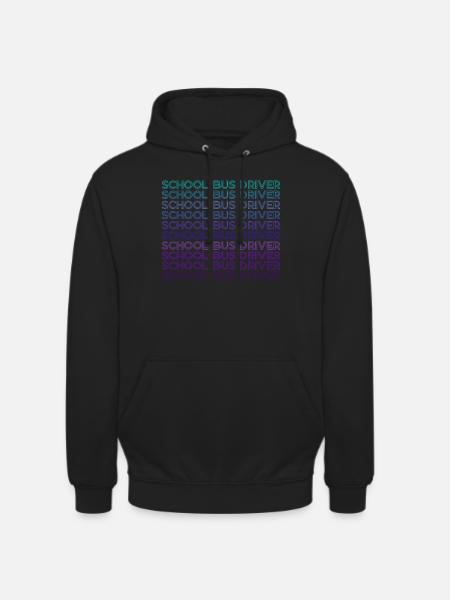School bus driver Retro - Unisex Hoodie - black