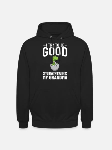 Dinosaurier Oma Saurus Omasaurus Großmutter - Unisex Hoodie - Schwarz