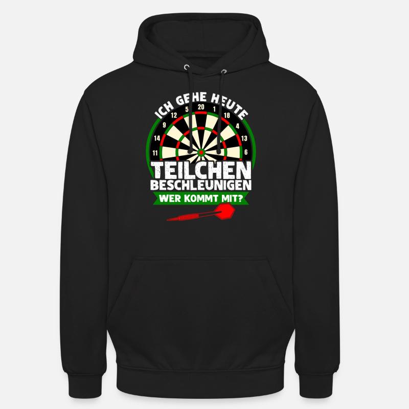 Dart Teilchenbeschleuniger Witz Darts - Unisex Hoodie - Schwarz