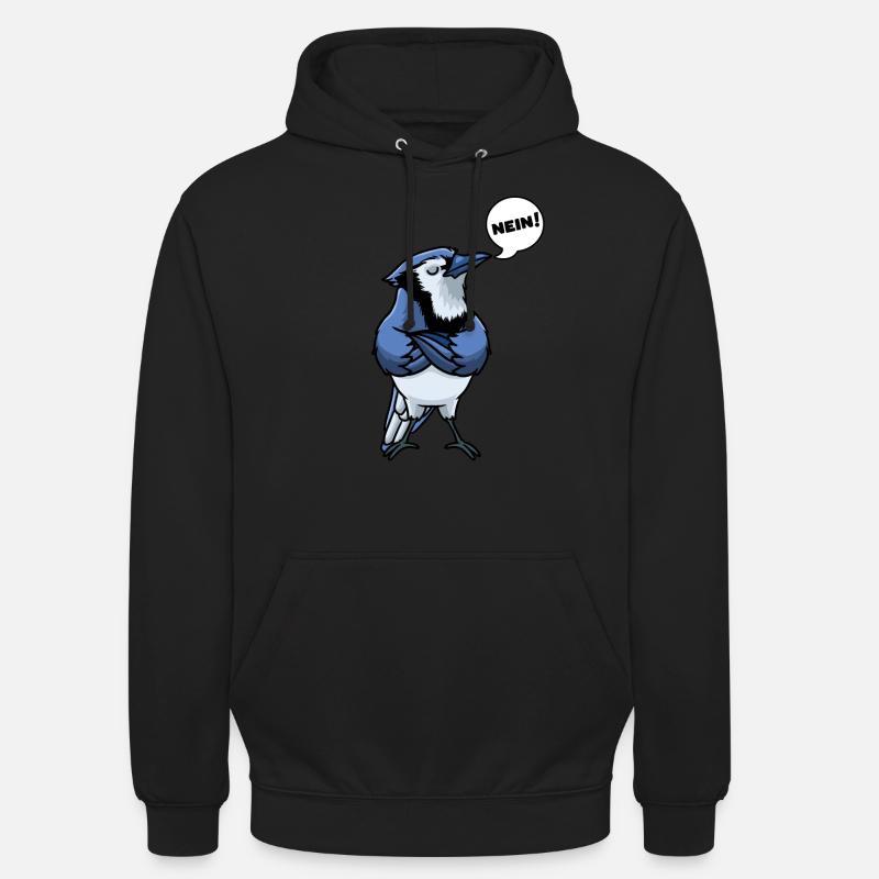 Blauhäher Vogel - Unisex Hoodie - Schwarz