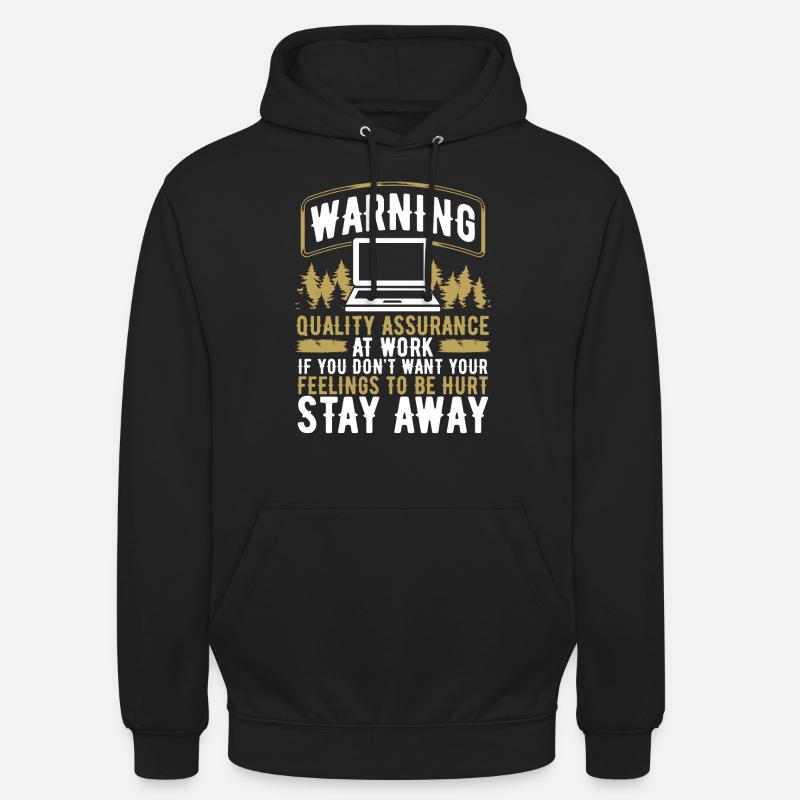 Quality Assurance at work QA Code Testing Unisex Hoodie