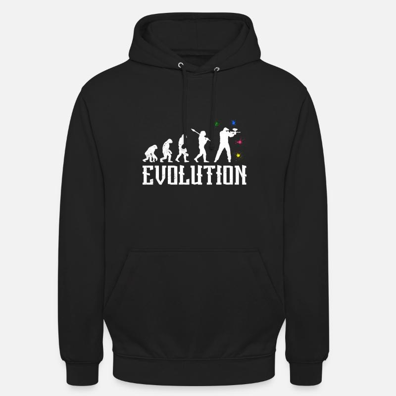Paintballer Evolution Paintball - Sweat-shirt à capuche unisexe - noir
