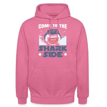 Venez à la page Shark Lovers Biologie marine - Sweat-shirt à capuche unisexe - rose - Devant - Alina (178cm) & Michal (187cm)