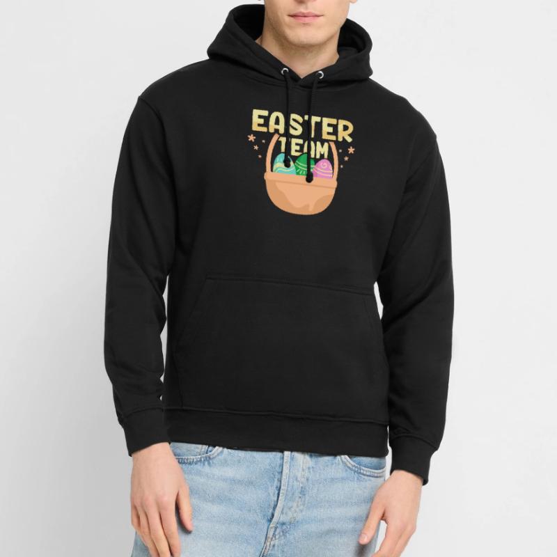Équipe de Pâques Easter Easter Egg Lapin de Pâques Sweat-shirt à capuche unisexe