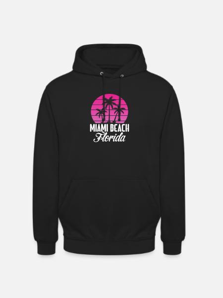 Miami - Sweat-shirt à capuche unisexe - noir