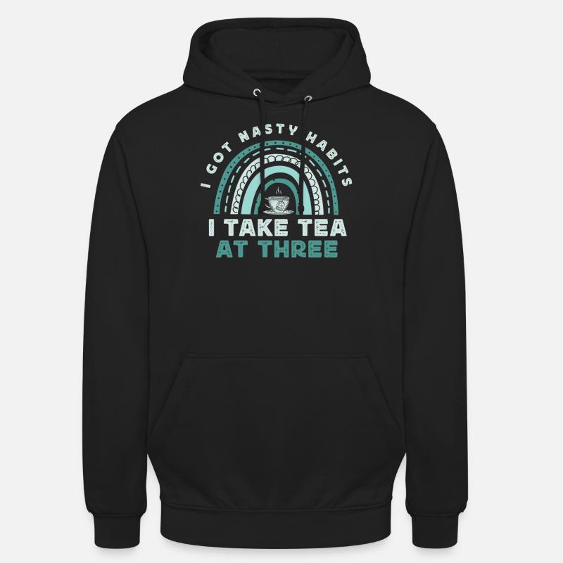 Teeliebhaber, Teetrinker, Teezeit - Unisex Hoodie - Schwarz