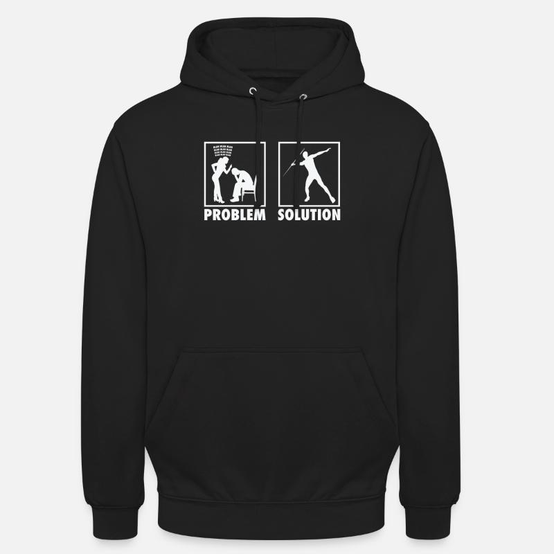 Athletics Athletes Statement Problem Solution. - Unisex Hoodie - Schwarz