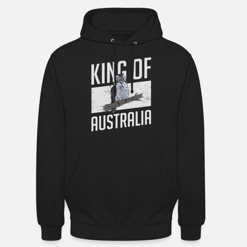 Roi d’Australie - Kookaburra - Sweat-shirt à capuche unisexe - noir