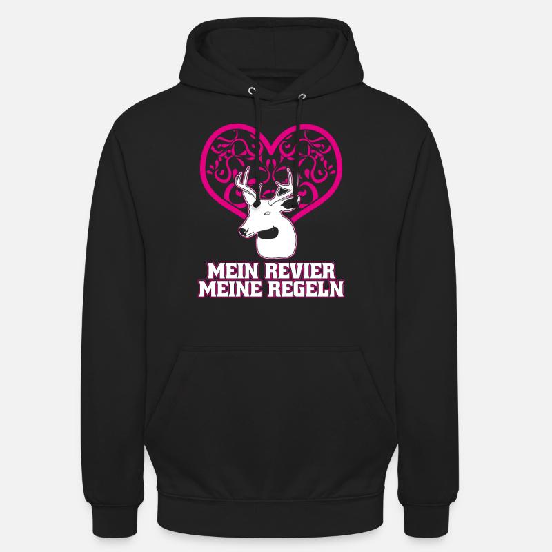 Jägerin Jagd Revier Jäger - Unisex Hoodie - Schwarz
