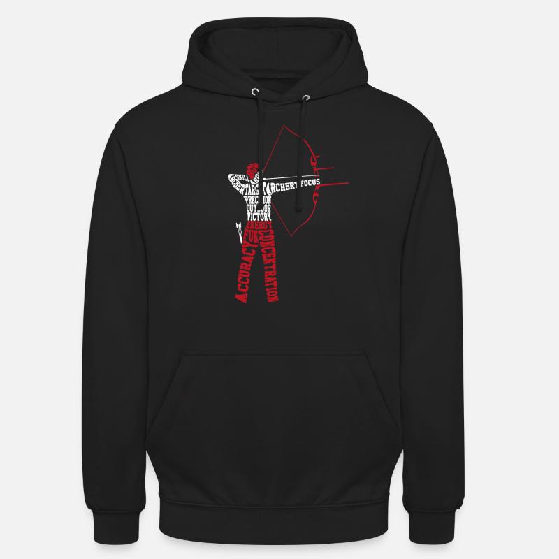 Archer Archer Nuage de mots - Sweat-shirt à capuche unisexe - noir