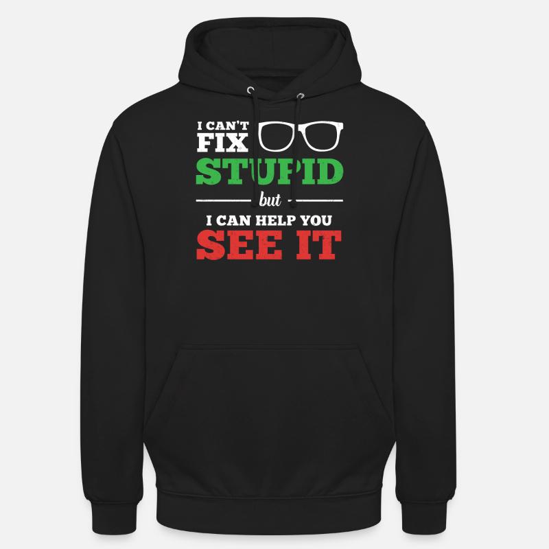 Optométriste Optométrie Ophtalmologiste - Sweat-shirt à capuche unisexe - noir