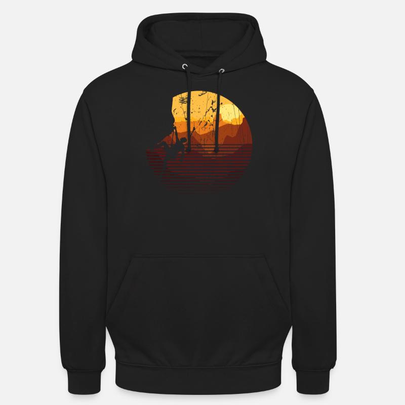 Klettern Berge Kletterer - Unisex Hoodie - Schwarz
