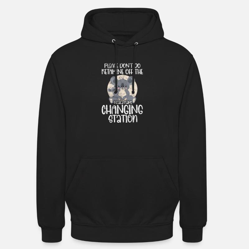 Koala - Sweat-shirt à capuche unisexe - noir