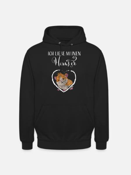 Hamsterliebe Hamster Goldhamster - Unisex Hoodie - Schwarz