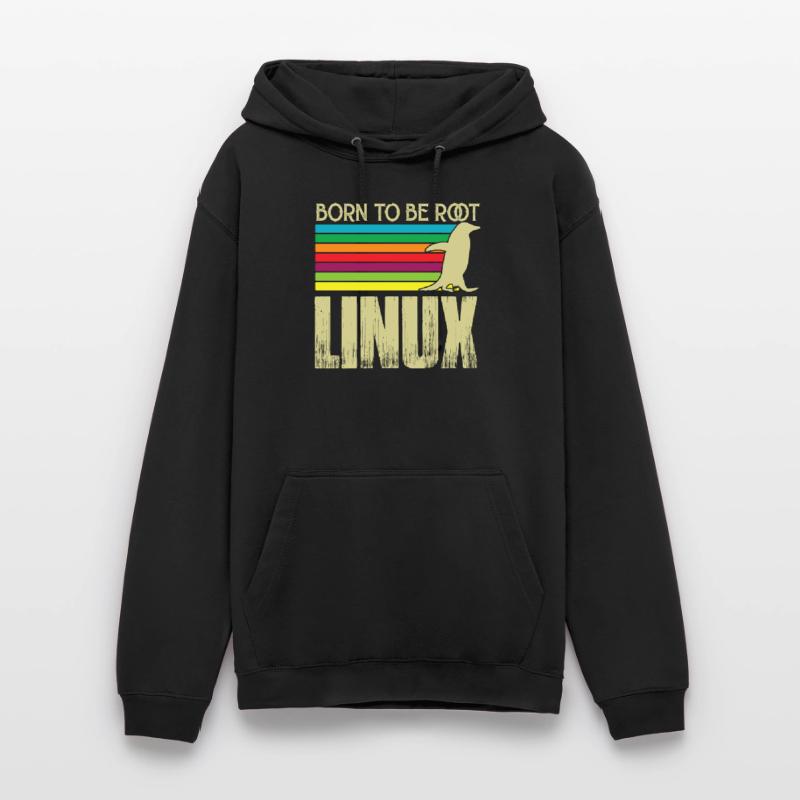 Linux Né pour être root Admin Linux Sweat-shirt à capuche unisexe
