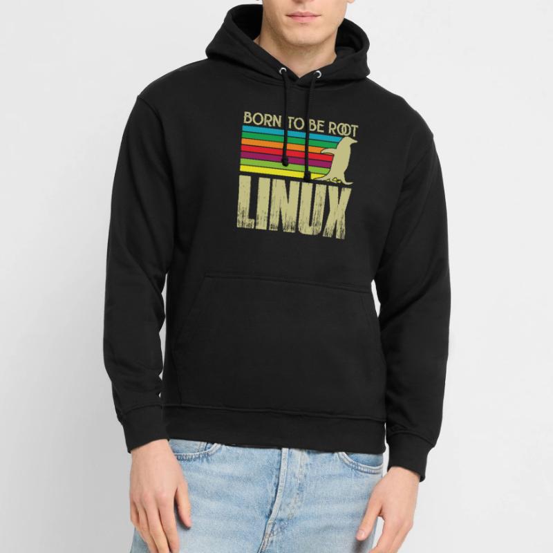 Linux Né pour être root Admin Linux Sweat-shirt à capuche unisexe