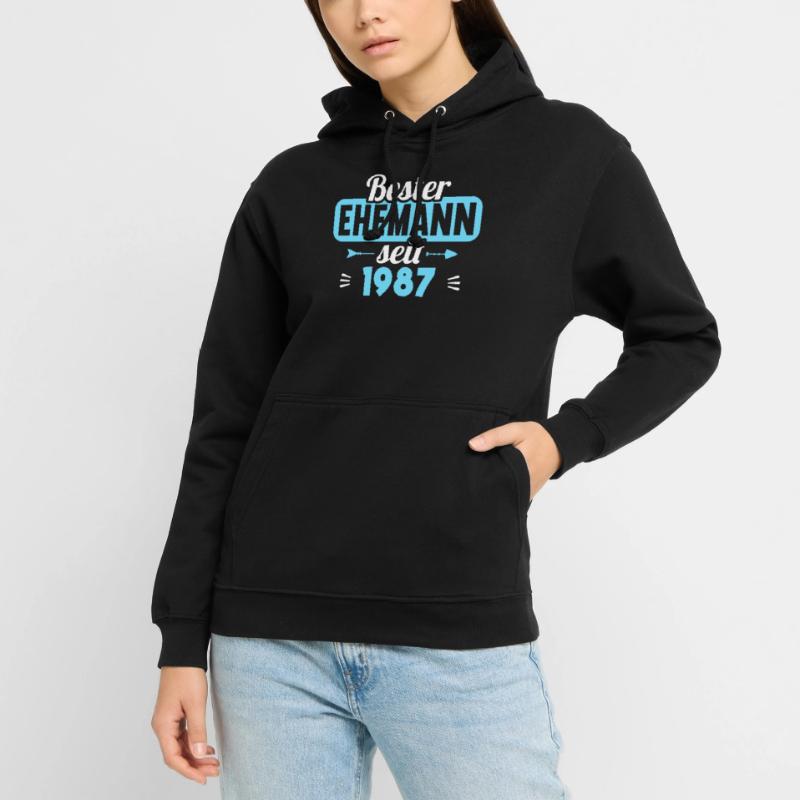 Beste Ehefrau Bester Ehemann seit 1987 Unisex Hoodie