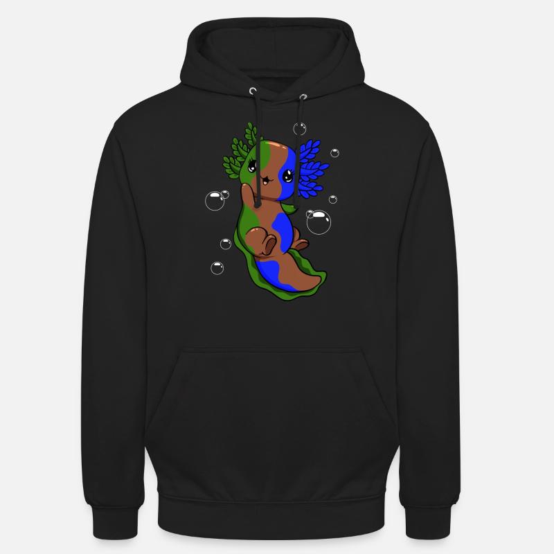 Drapeau sapiosexuel Axolotl Pile Kawaii - Sweat-shirt à capuche unisexe - noir