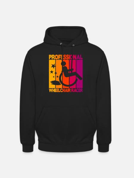 Professional Wheelchair Racer - Unisex Hoodie - black