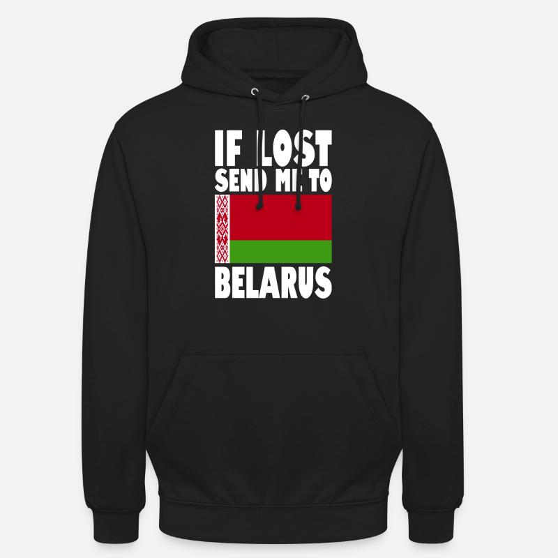 Belarus Flagge Spruch - Unisex Hoodie - Schwarz
